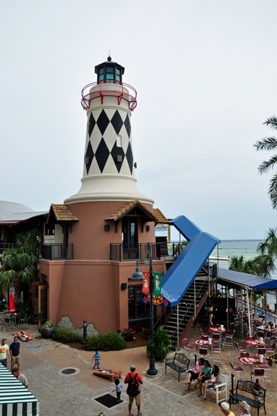 a lighthouse at Harbor Village